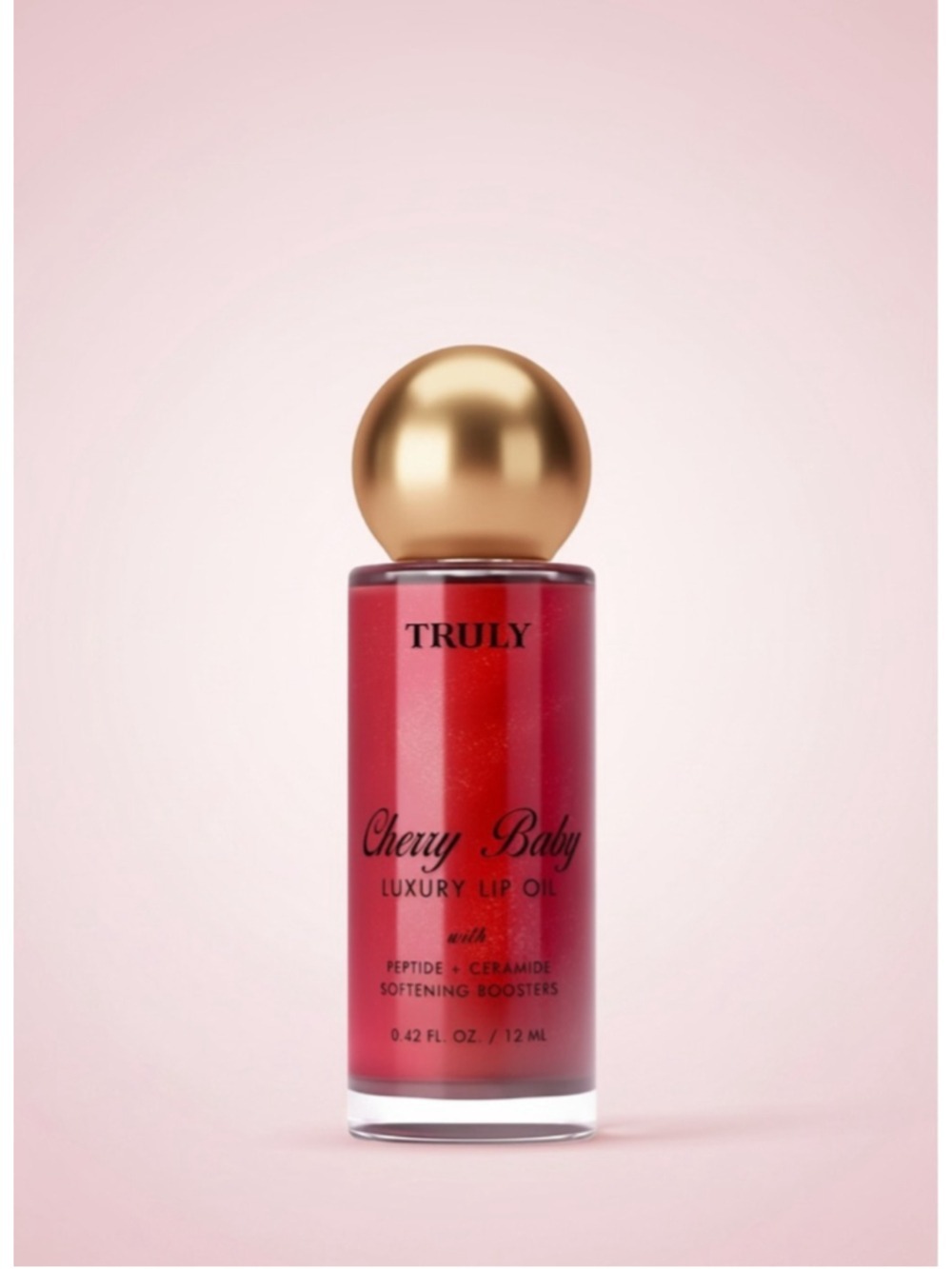 Truly Beauty Cherry Baby Lip Oil Peptide Ceramide 12ml New